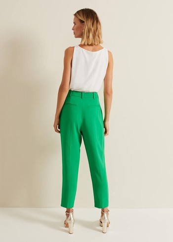 Phase Eight Adria Tapered Trousers Green Canada | URVXBH-691